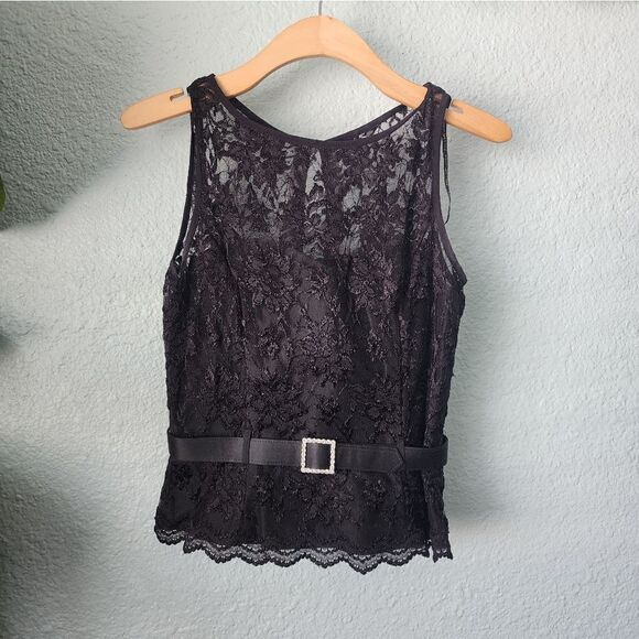 Scott McClintock lace belted vintage blouse - Picture 1 of 11